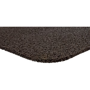 Braune OBI Kunststoffmatte für den Außenbereich, robust und rutschfest.