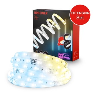 Briloner LED Band Pimp your Panel Ergänzungs-Set Dimmbar CCT 2,6 m Weiß