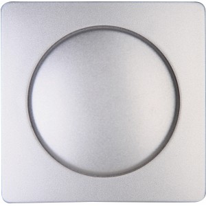 Kopp Dimmer Abdeckung Paris Silber für Druck-Wechselschalter
