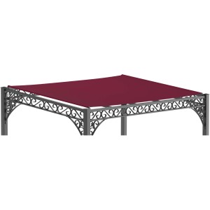 Eleo Sonnensegel 300 cm x 200 cm für Pergola Elba/Ischia Weinrot