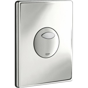 Grohe Skate WC-Drückerplatte in Chrom für 2-Mengen-Spülung.
