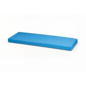 Blaues Gartenbank Kissen 110x50 cm für 2-Sitzer Bänke, Outdoor geeignet.
