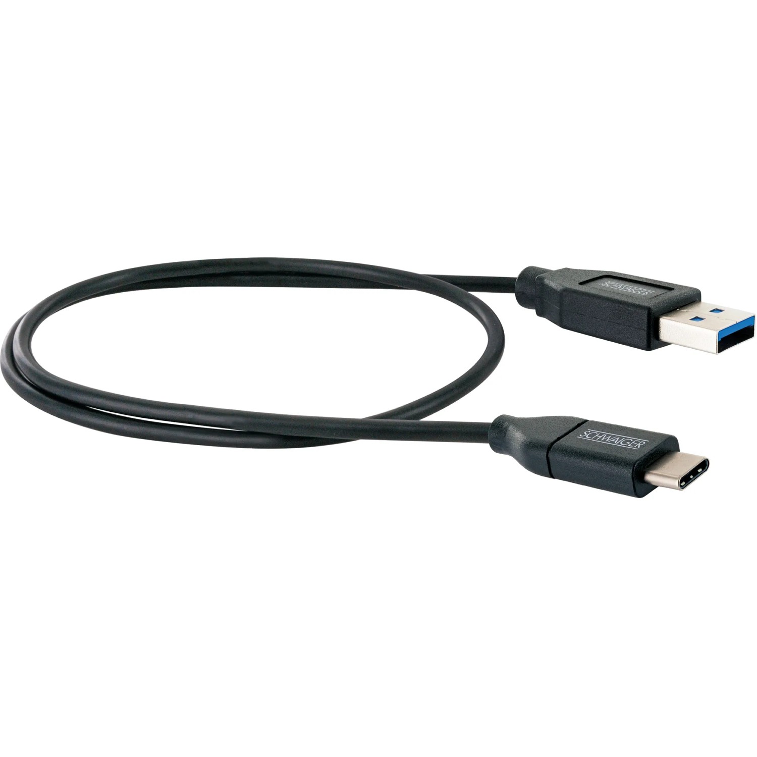 Schwaiger USB-Kabel: USB 3.0 A auf USB 3.1 Type C, zum Laden und Synchronisieren.