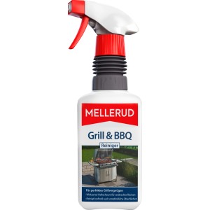 Mellerud Grill- und BBQ-Reiniger, 460ml Flasche mit Sprühkopf, zur Reinigung von Grillgeräten.
