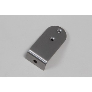 Handlaufkonsole L-Form aus Edelstahl für 40 mm Holzhandlauf.