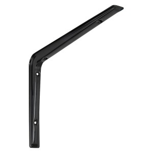 Schwarze OBI Konsole Gaia, 190x270 mm, aus Stahlblech für Regalböden.