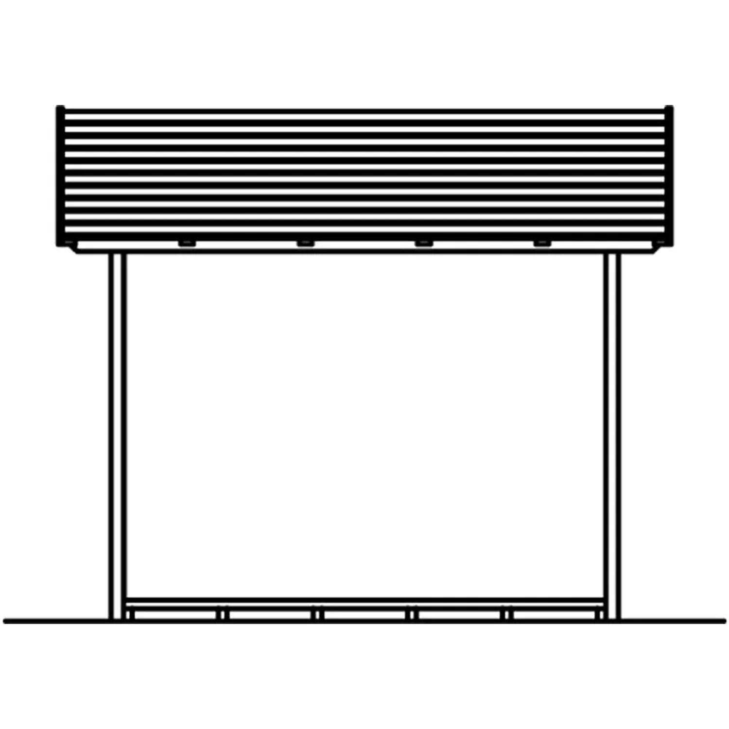 Holzunterstand Paul 2 von Skan Holz, 290x126 cm, naturbelassen, für Kaminholz.