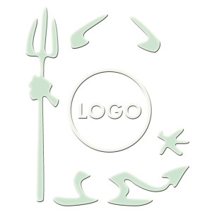 Aufkleber Teufel Chrom