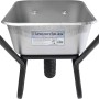 Haemmerlin Einrad-Schubkarre, 120 l, verzinkte Mulde, ideal für Bau und Garten.