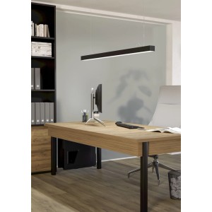 Eglo Seilaufhängung Colfiorito, L 150 cm, Silber. Seilabhängung für LED-Paneele im modernen Büro.