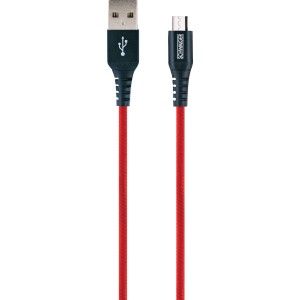 Rotes Micro USB Sync & Ladekabel, 1,2 m, für Handy-Zubehör.
