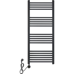 Elektrischer Badheizkörper Wuppertal 2.0 700W Schwarz 120x50 cm