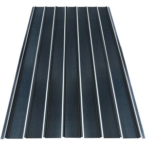 Verzinktes Trapez Abdeckblech H12 aus Stahl, 200x91x0,035 cm, für Dach und Carport.