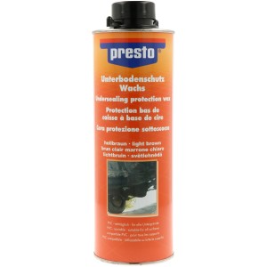 Presto Unterbodenschutz Wachs, hellbraun, 1000ml Dose für Autoreparatur und Wartung.