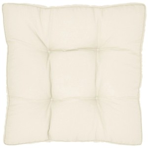 Beautissu Xluna Loungekissen Sitz, 70x70cm, Natur, für Gartenmöbel & Rattanmöbel.