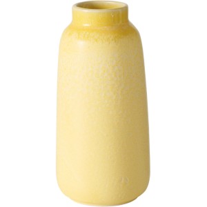 Gelbe Boltze Vase Jerson, 17 cm hoch, aus Steingut. Dekorative Blumenvase für Wohnräume.