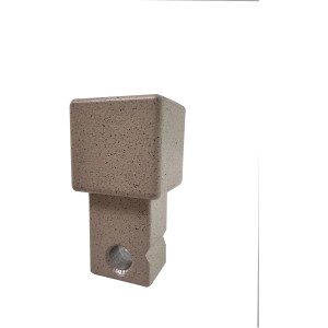 Ecke Quadrat-Abschlussprofil, Alu pulverbeschichtet, beige, 1,2x2,7x1,2 cm, 2 Stück