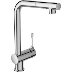 Ideal Standard Küchenarmatur Ceralook mit hohem Auslauf und Handbrause, Chrom.