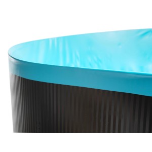 Blaue Rundfolie für Pools, Ø 3,60 m, Stärke 0,6 mm, winterfest.