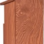 Dobar Nistkasten für Rotkehlchen, Kieferholz FSC®, 17x18x32cm, Detailansicht der Holzstruktur.
