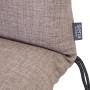 Siena Garden Sesselauflage Comfort, 110x48x7 cm, Taupe, Detailaufnahme mit Bindebändern.
