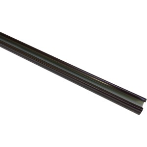 Gardinia U-Laufschiene in Bronze, 240 cm Länge, für Stilgarnituren und flexible Fensterdekoration.