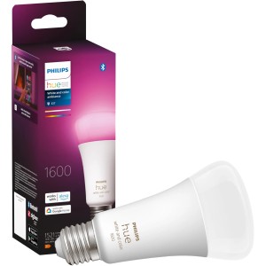 Philips Hue E27 LED Lampe, White & Color Ambiance, 1600 lm, 1er Pack. Smarte Lampe mit Farbwechsel.