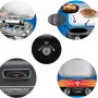 Details des Campingaz Gas-Tischgrills Attitude 2100 LX: Zündung, Thermometer, Modular Rost.