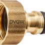 Geka plus-Hahnstecker Trinkwasser, 19 mm (G 1), aus Messing, für Anschlüsse & Kupplungen.
