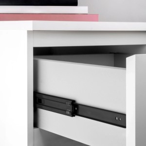 Emuca 5er Satz Kugelführungen Höhe 45mm Tiefe 350mm Vollauszug Mit Schließautomatik Schwarz