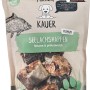 Primox Kauer Premium Seelachshappen, 200g. Getrocknete Hunde-Natursnacks aus Seelachs, fettarm und proteinreich.