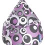 Sitting Point Sitzsack Malibu, 120 l, lila-bunt mit Kreismuster.