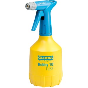 Gloria Feinsprüher Hobby 10 Flex, gelb/blau, 1L Drucksprühgerät für Garten und Haushalt.