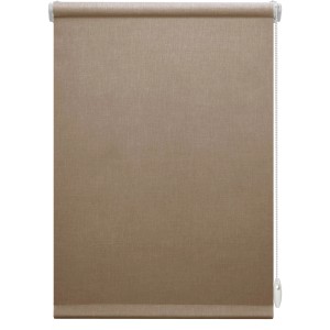 Gardinia EasyFix Rollo Napoli, 75x150 cm, braun. Lichtdurchlässiges Rollo für Fenster, einfache Montage.