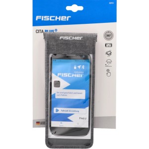 Fischer Smartphonetasche Cita: Wasserdichte Handyhalterung für Fahrräder, drehbar.