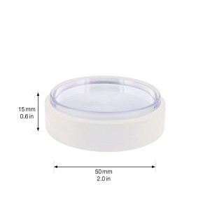 Wagner Bodentürstopper, selbstklebend, transparent, Ø 50 mm x 15 mm. Praktischer Türstopper für den Boden.