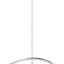 Moderne Trio LED Pendelleuchte Charivari in Nickel matt, 62x62x150cm. Elegante Hängelampe für Esszimmer.