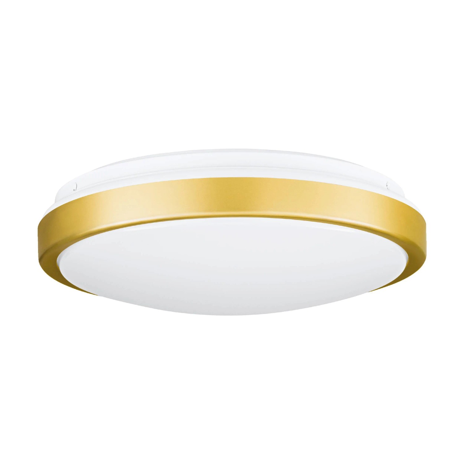 Eglo LED-Deckenleuchte Lezuza Ø 24,5 cm Weiß-Messing kaufen bei OBI