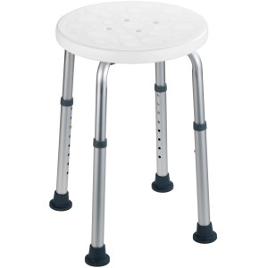 Wenko Duschhocker Secura, weiß, höhenverstellbar, für mehr Sicherheit im Bad.