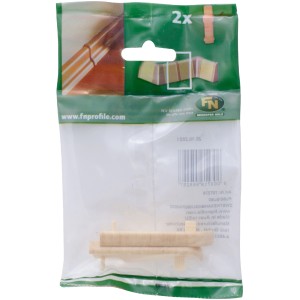 FN Neuhofer Zwischenstücke für Sockelleisten FU060, Ahorn/Birke, 2 Stück im Kunststoffbeutel.