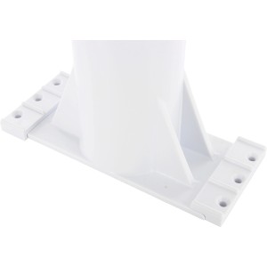 Detailaufnahme des Steinbach Solarplanenaufrollers aus Kunststoff für Pools bis 5 m Breite.