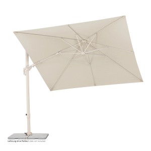 Schneider Ampelschirm 300 cm x 300 cm Natur mit Kurbelmechanik