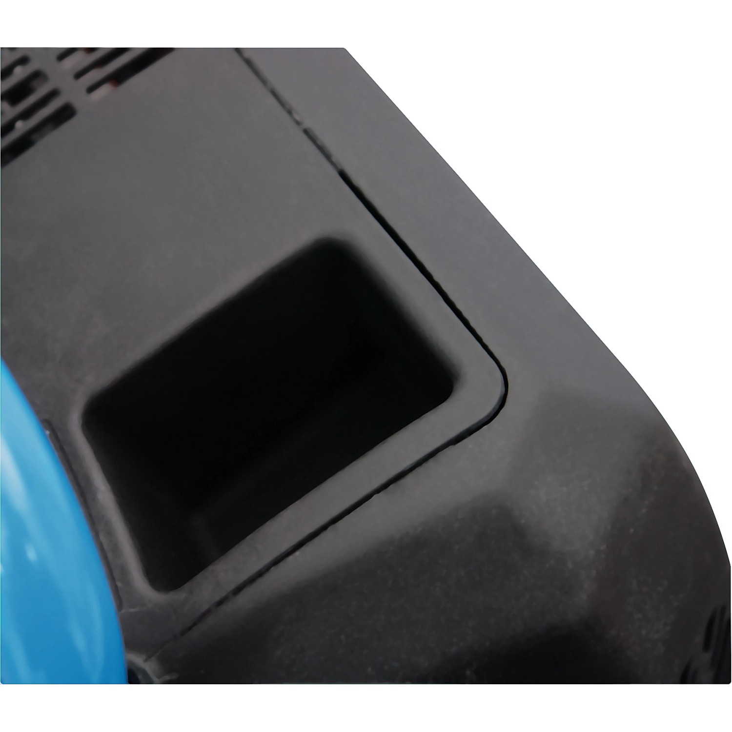 Detailaufnahme: Schwarzer Güde Kompressor Airpower 190/08/6 mit Griffmulde.