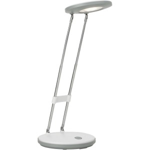 Weiße LED-Tischlampe Venedig 3,3W von Brilliant, Schreibtischleuchte aus Metall und Kunststoff.