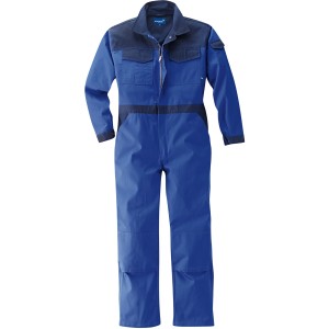 Scheibler Rallye-Overall in Kornblau-Navy, Größe XL, robuste Arbeitskleidung mit Kniebesatz und praktischen Taschen.