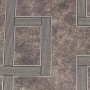 Boutique Vliestapete Gilded Greek Key Smokey Quartz mit geometrischem Muster.