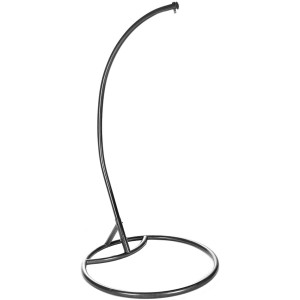 Schwarzes Hängesessel-Gestell One von Home Deluxe, Metall, mit runder Basis für Hängesessel & Schwebesessel.