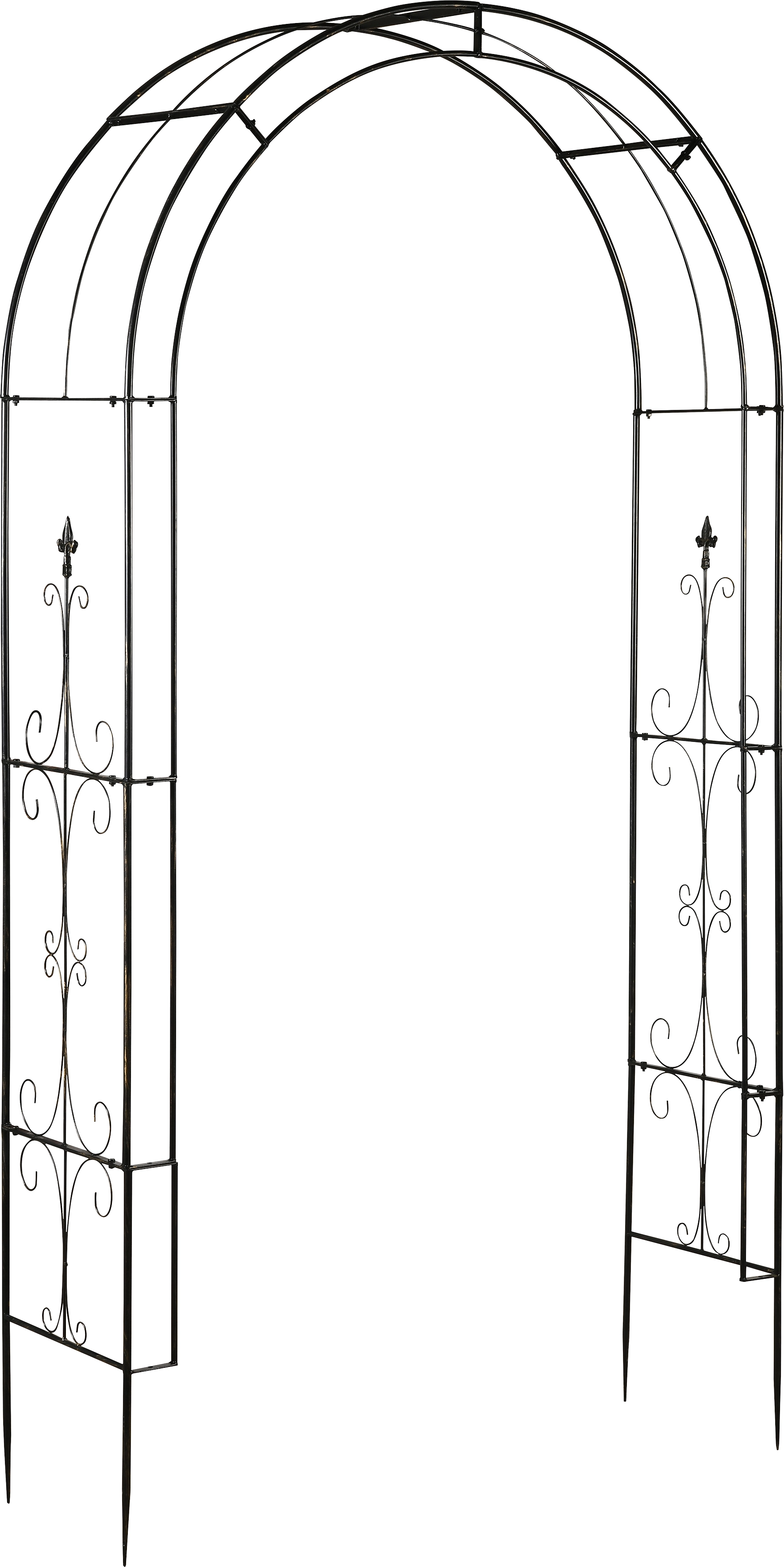 Rosenbogen Metall 240 cm Schwarz kaufen bei OBI