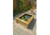 Ubbink TeichHolzumrandung Quadro Wood II Natur für Victoria Quadro 6