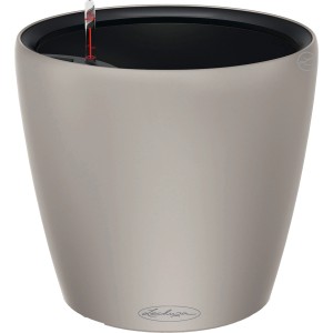 Lechuza Classico Color LS 35, sandbraunes Pflanzgefäß mit Bewässerungssystem, Ø 35 cm.